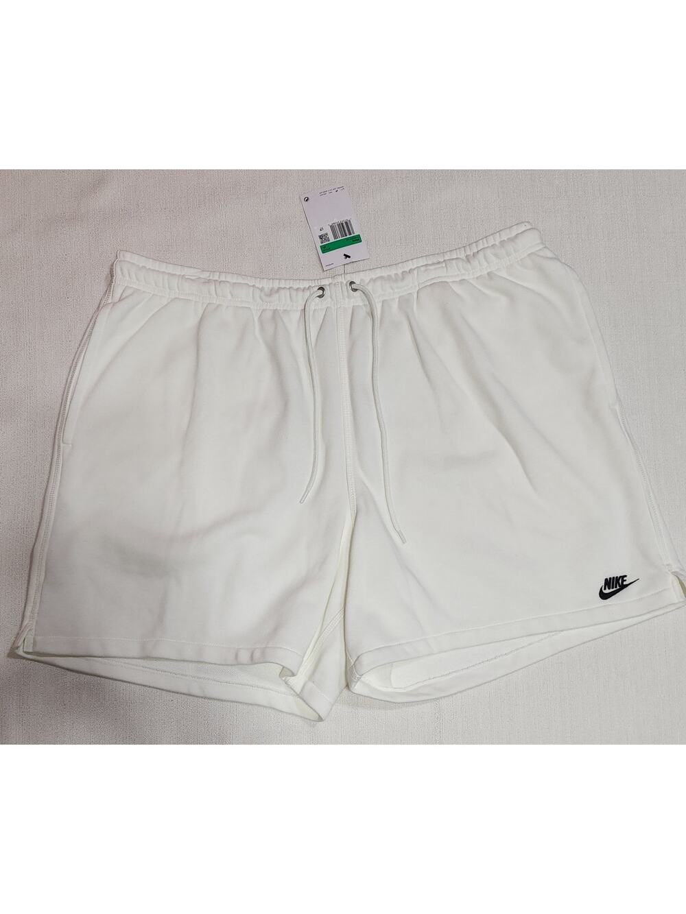 Nike Men's French Terry Flow Shorts XL white
